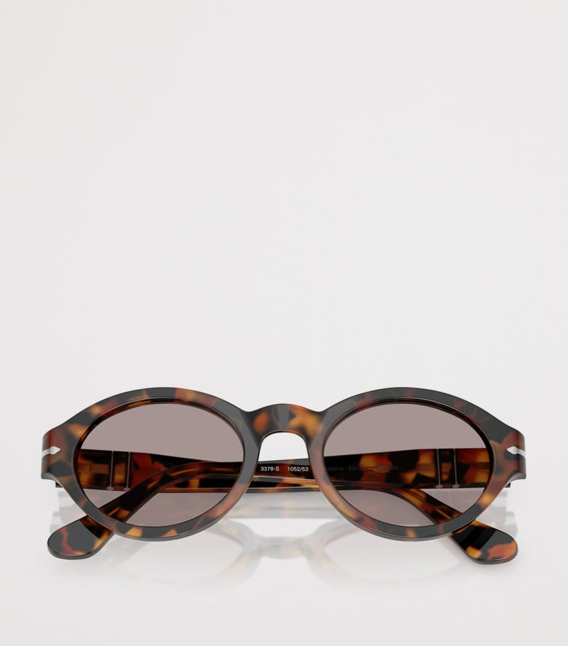 Persol Loris Oval acetate tortoiseshell sunglasses, UK version