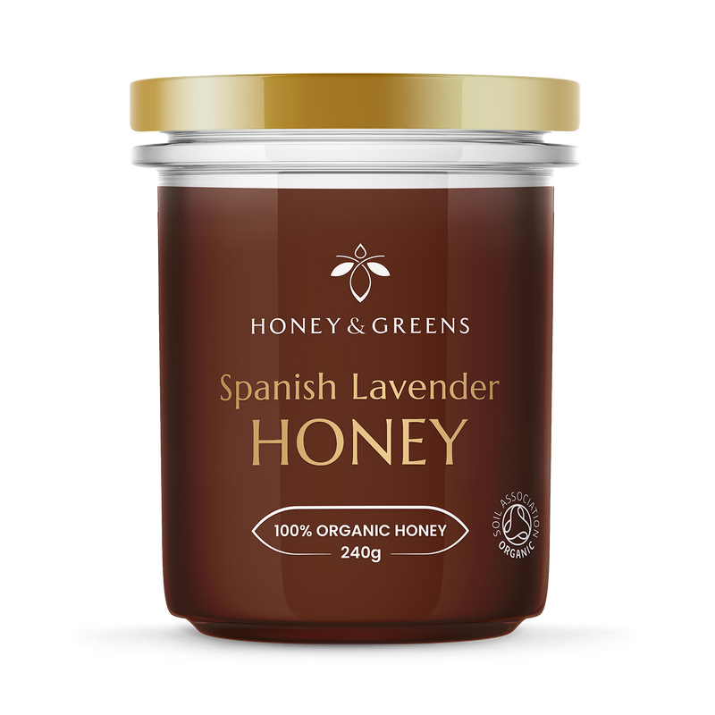 Honey & Greens Organic Lavender Honey 240g (British brand)