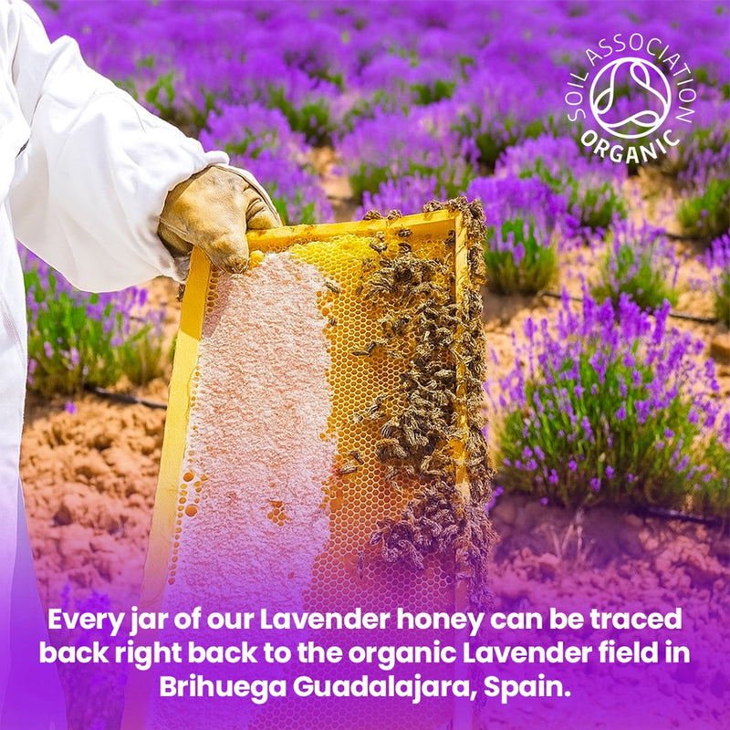Honey & Greens Organic Lavender Honey 240g (British brand)