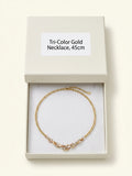 Cartier Trinity necklace tri-colour 18ct gold, imported from the UK