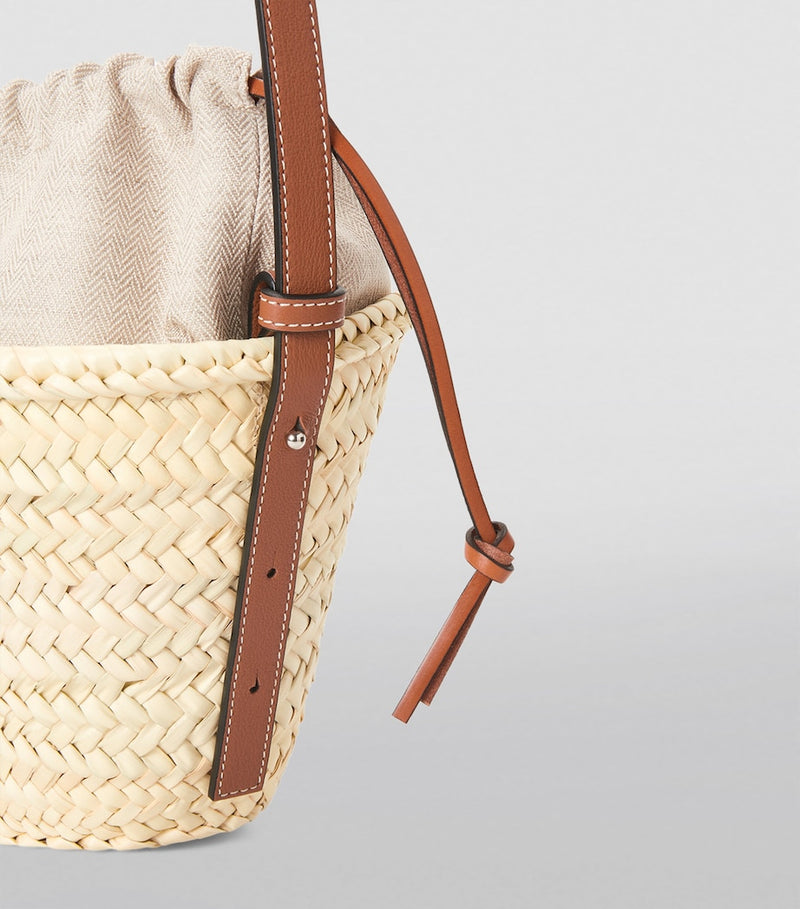 LOEWE Paula's Ibiza woven drawstring bucket bag, UK version
