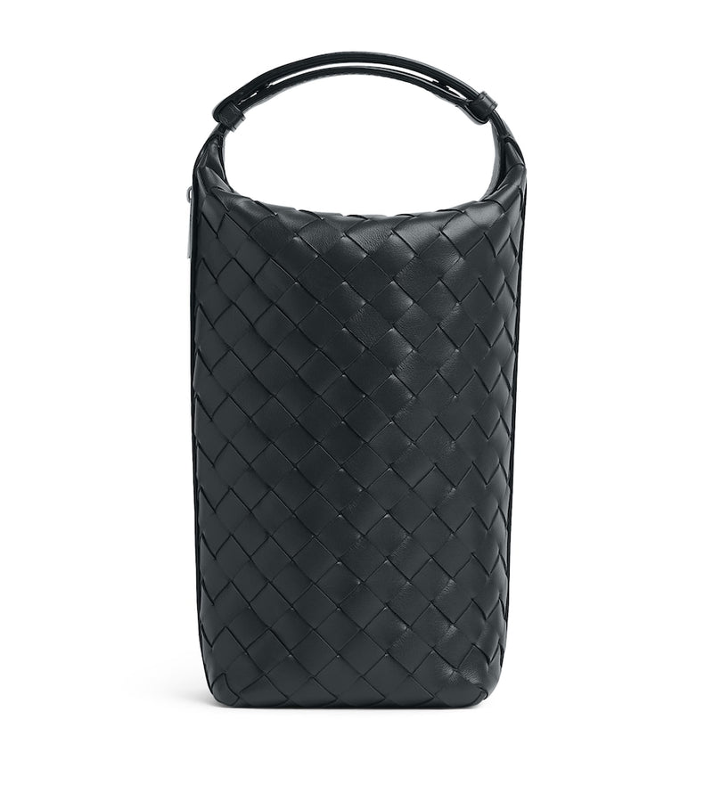 Bottega Veneta Intrecciato Wallace leather pouch, imported from the UK