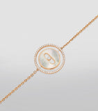 Messika pink gold diamond mother-of-pearl bracelet 0.18ct, UK version