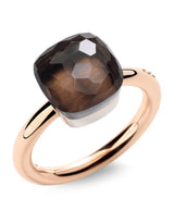 Harrods Pomellato Mixed Gold and Smoky Quartz Nudo Classic Ring- Buy online at McGrocer