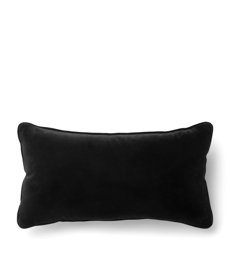 Versace velvet Medusa '95 cushion 25x45cm, imported from the UK