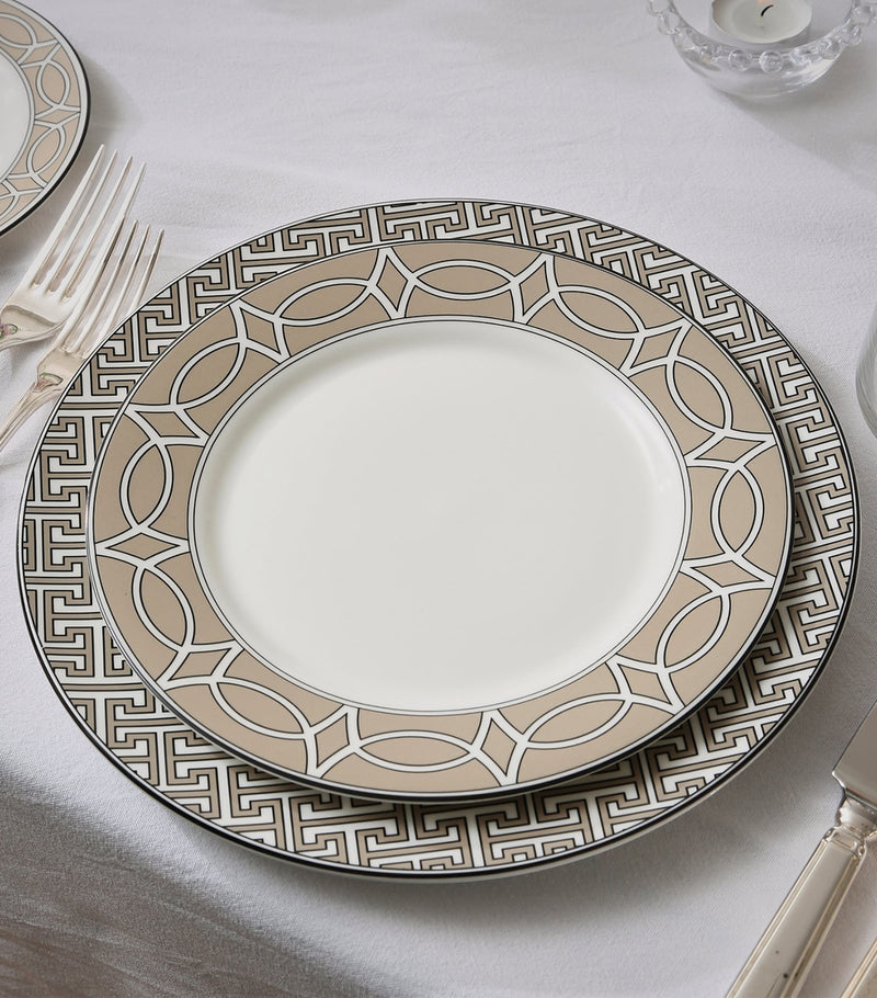 O.W. London set of 2 geometric print dessert plates 21cm, imported from the UK