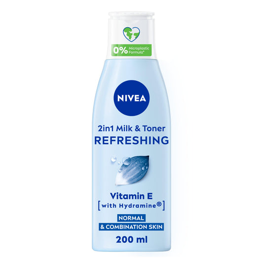 Nivea 2 in 1 Cleanser & Toner 200ml face & body skincare Sainsburys   