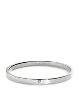 Harrods Monica Vinader Sterling Silver and Diamond Essentials Bangle- Buy online at McGrocer