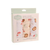 Superdrug Ziggle Muslin Square Woodland Cotton 3 Pack- Buy online at McGrocer