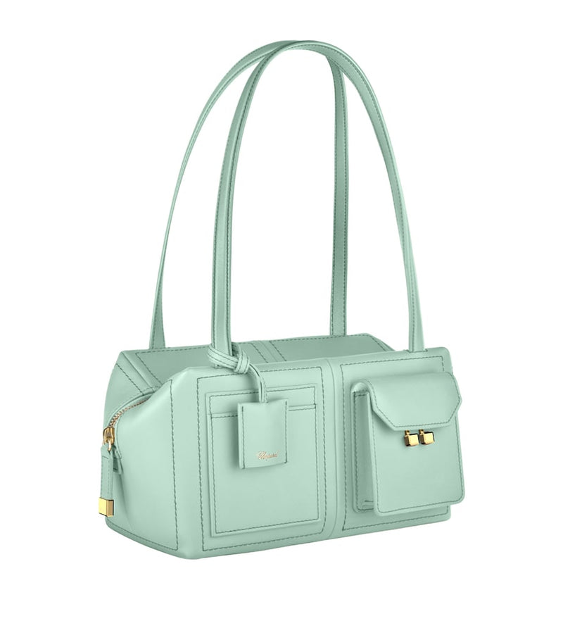 Chopard Leather Ice Cube Shoulder Bag, imported from the UK