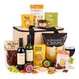 Spicers of Hythe Cheese Connoisseur hamper with wines and snacks, UK version