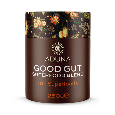Holland & Barrett Aduna Good Gut Organic Superfood Blend 250g- Buy online at McGrocer