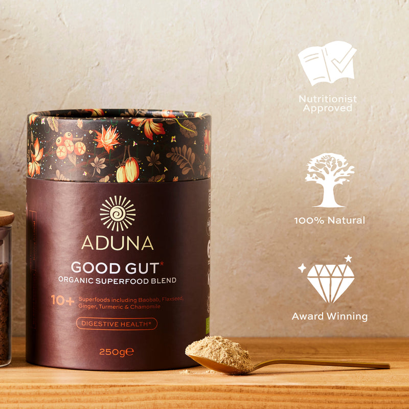 Aduna Good Gut Organic Superfood Blend 250g - British product