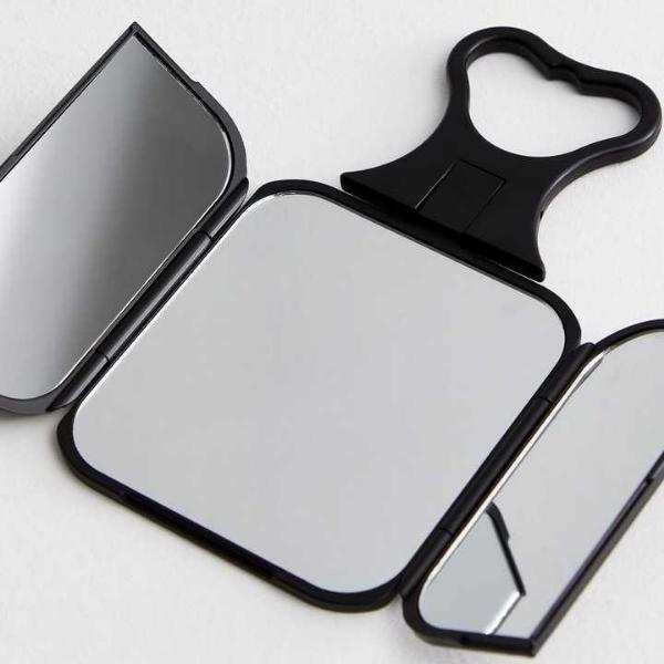 Danielle Creations black folding travel mirror - British brand