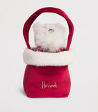 Harrods Westie plush toy in bag 19cm, imported from the UK