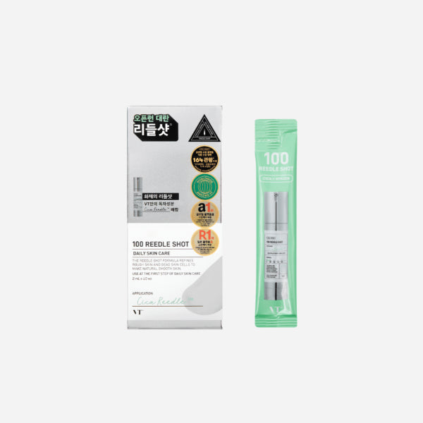 VT Cosmetics 100 Reedle Shot Serum 2ml 10ea (British brand)