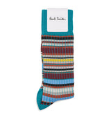Harrods Paul Smith Ribbed Signature Stripe Socks- Buy online at McGrocer
