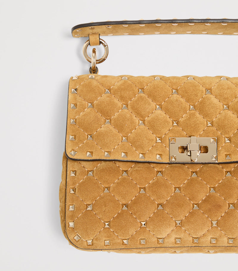 Valentino Garavani Rockstud Spike shoulder bag suede (British brand)