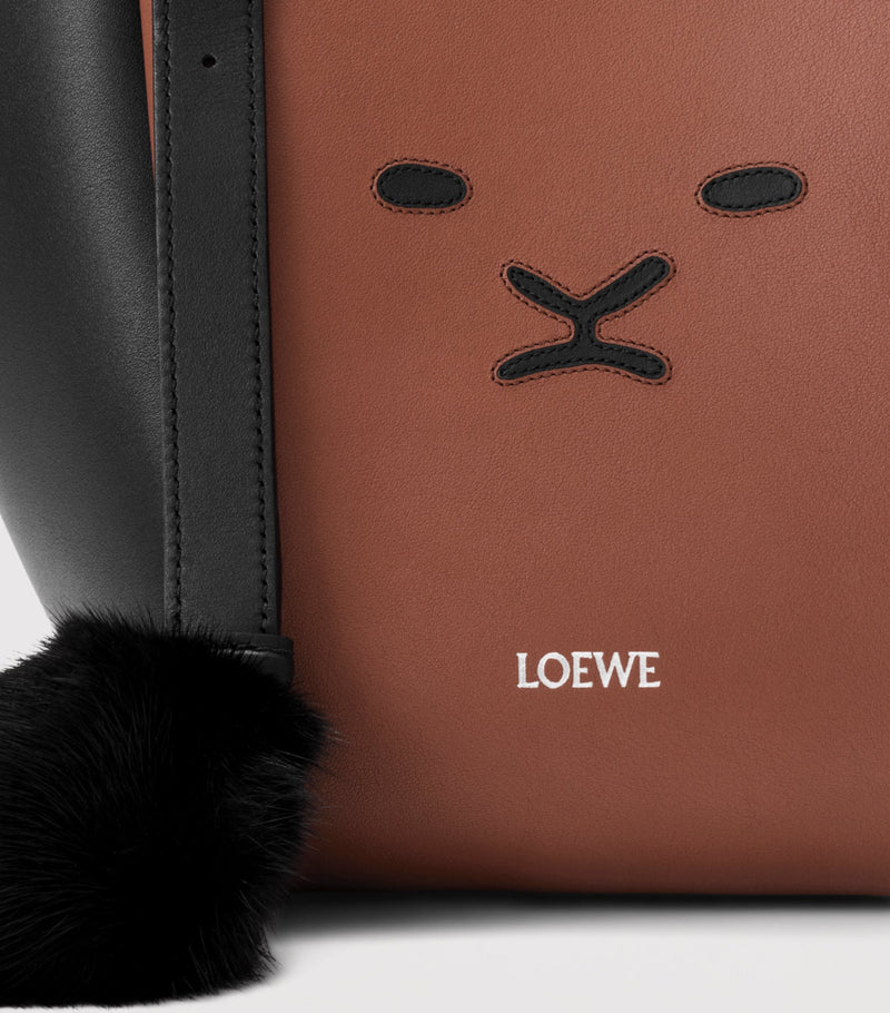 LOEWE Lion Intarsio Hammock Flip Tote Bag leather (British brand)
