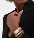 Bvlgari Serpenti Tubogas watch 35mm rose gold and stainless steel (British brand)