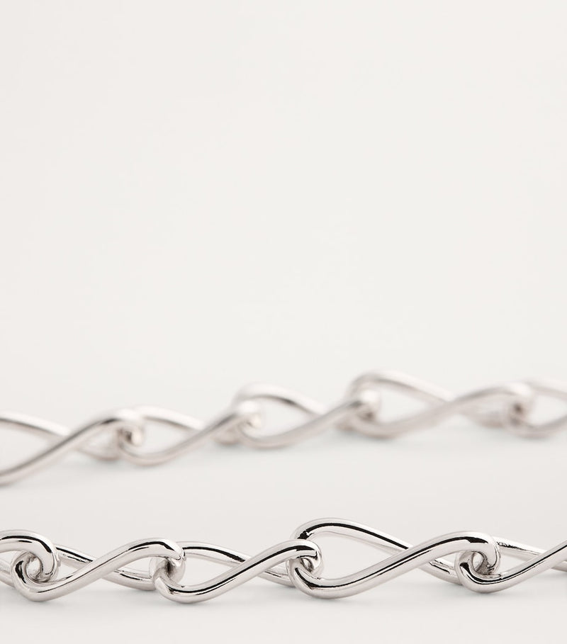 Astrid & Miyu infinity chain necklace recycled sterling silver, UK version