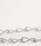 Astrid & Miyu infinity chain necklace recycled sterling silver, UK version