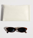 Le Specs Lunita Oval sunglasses dark tortoiseshell - British product