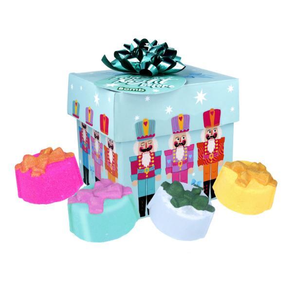 Bomb Cosmetics bath bomb gift set with four blasters, imported from the UK