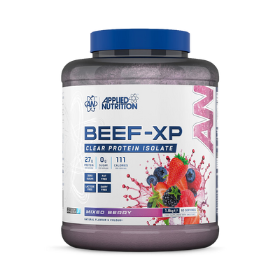 Holland & Barrett Applied Nutrition Beef XP Clear Protein Isolate Mixed Berry Protein Powder 1.8KG- Buy online at McGrocer