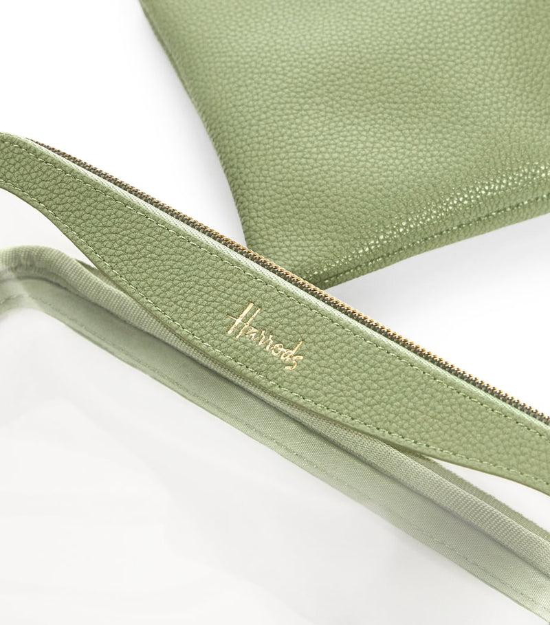 Harrods transparent Oxford cosmetic bag 15x22x6.5cm, UK version