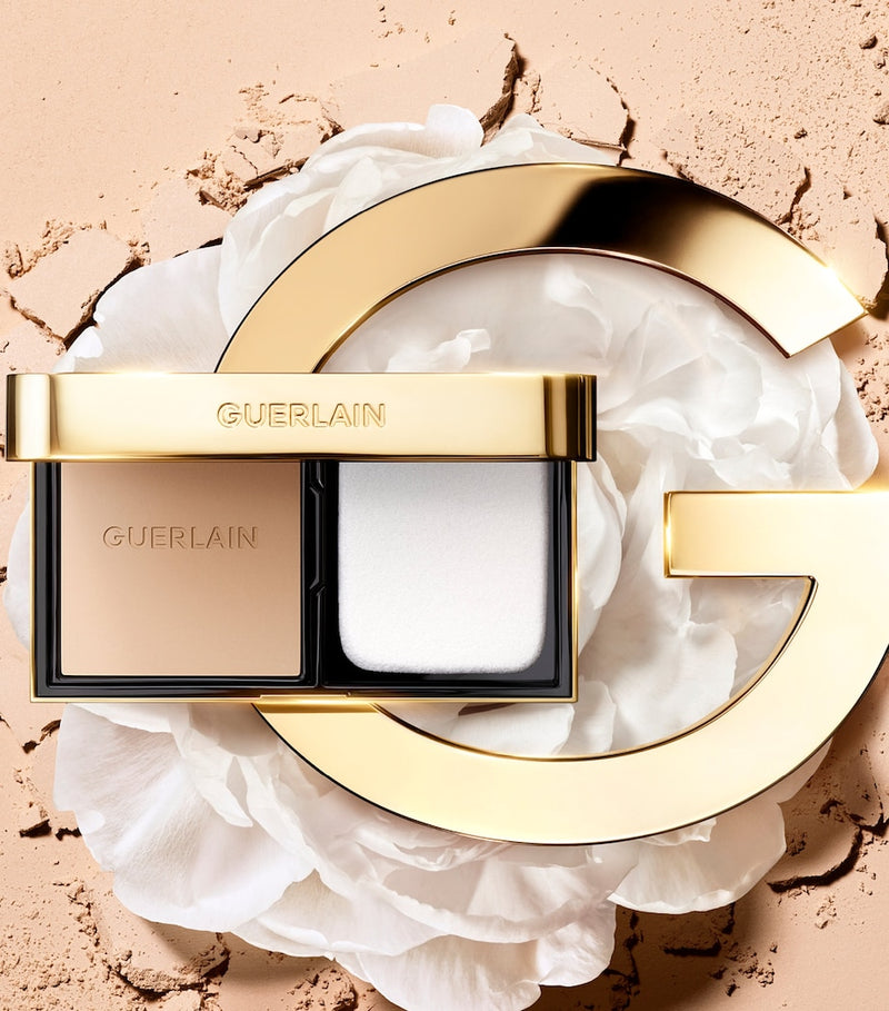 Guerlain matte compact foundation with 24-karat gold for skin control, imported from the UK