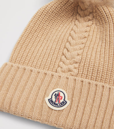 Children's Virgin Wool Pom-Pom Winter Beanie