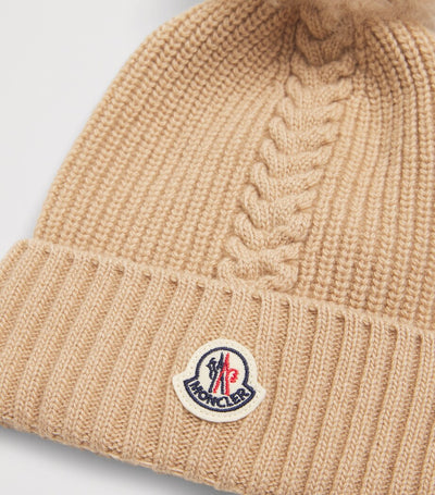 Harrods Children's Virgin Wool Pom-Pom Winter Beanie- Buy online at McGrocer