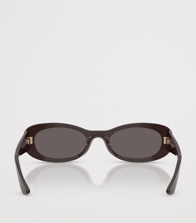 Vogue oval sunglasses in glossy acetate, UK version