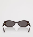 Vogue oval sunglasses in glossy acetate, UK version