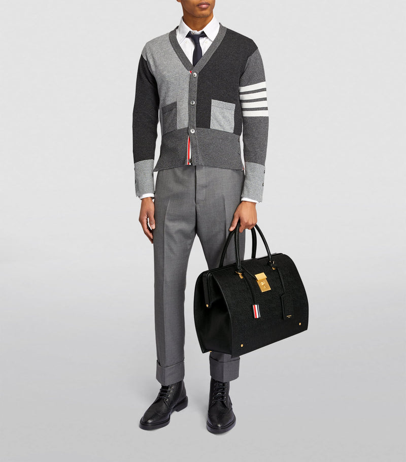 Thom Browne leather weekend bag (British brand)