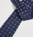 Giorgio Armani silk geometric jacquard tie 8cm - British product