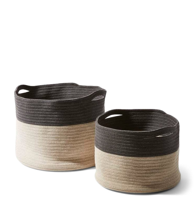 Cassina woven outdoor baskets large and small - British product