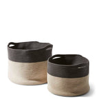 Cassina woven outdoor baskets large and small - British product