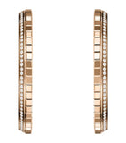 Chopard Ice Cube rose gold diamond hoop earrings, UK version