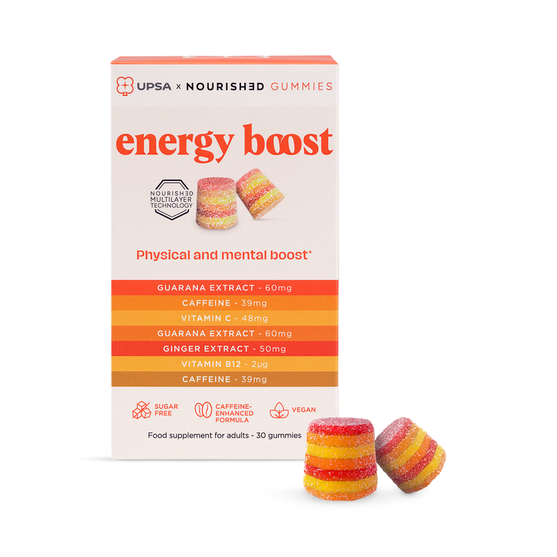 UPSA x Nourished Energy Boost Gummies 30 count - British product