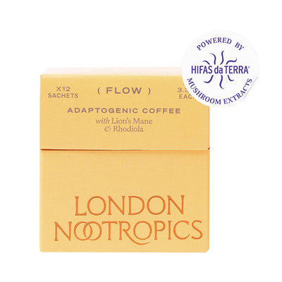 London Nootropics Flow Adaptogenic Kaffe med Lion's Mane 12 Påser
