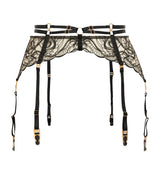 Harrods Bordelle Embroidered Pearl Suspenders- Buy online at McGrocer