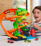 Hot Wheels T-Rex Blaze Battle playset, imported from the UK