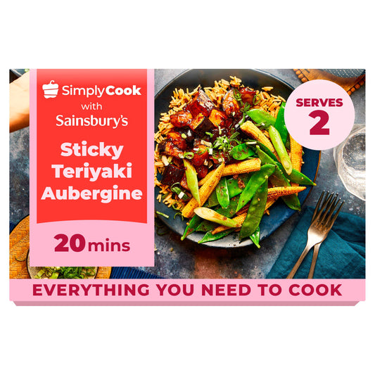Sainsbury's Simply Cook Sticky Teriyaki Aubergine Meal Kit GOODS Sainsburys   