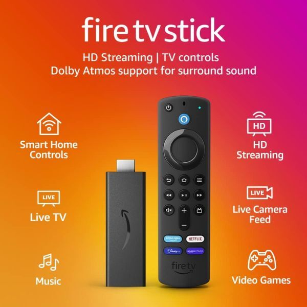 Amazon Fire TV Stick streaming device with Alexa Voice Remote, UK version