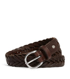 Dunhill braided leather belt 2cm, imported from the UK