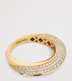 Engelbert Aurea Spira ring 18kt yellow gold pavé diamonds, UK version