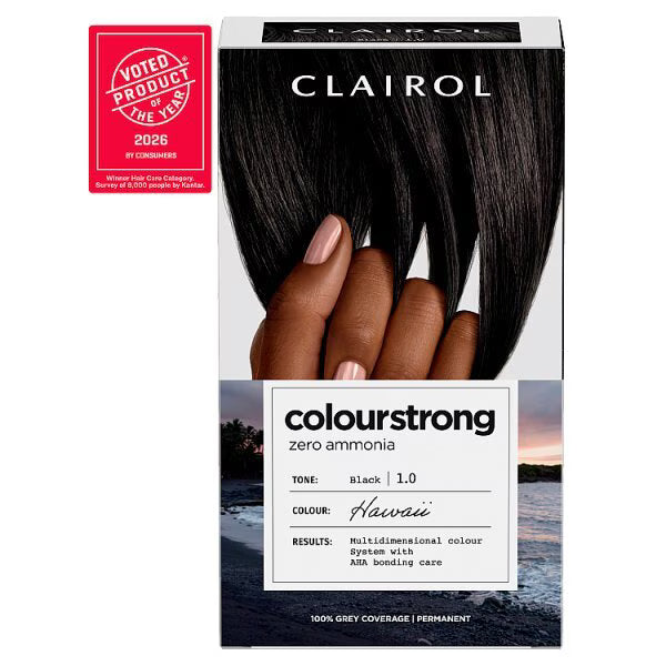 Clairol Colour Strong permanent hair dye black - British product
