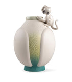 Lladró porcelain monkey vase 42cm decorative piece, UK version